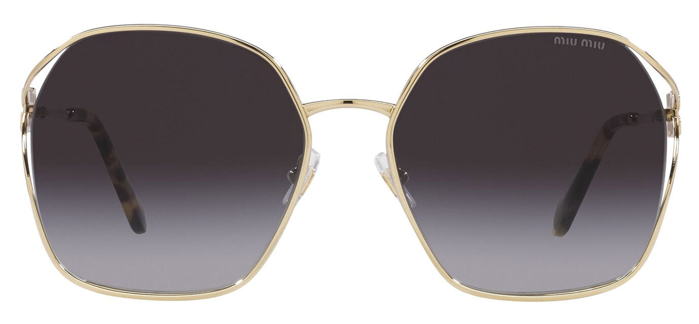 Miu Miu MU 52WS Sunglasses - Pale Gold / Grey Gradient