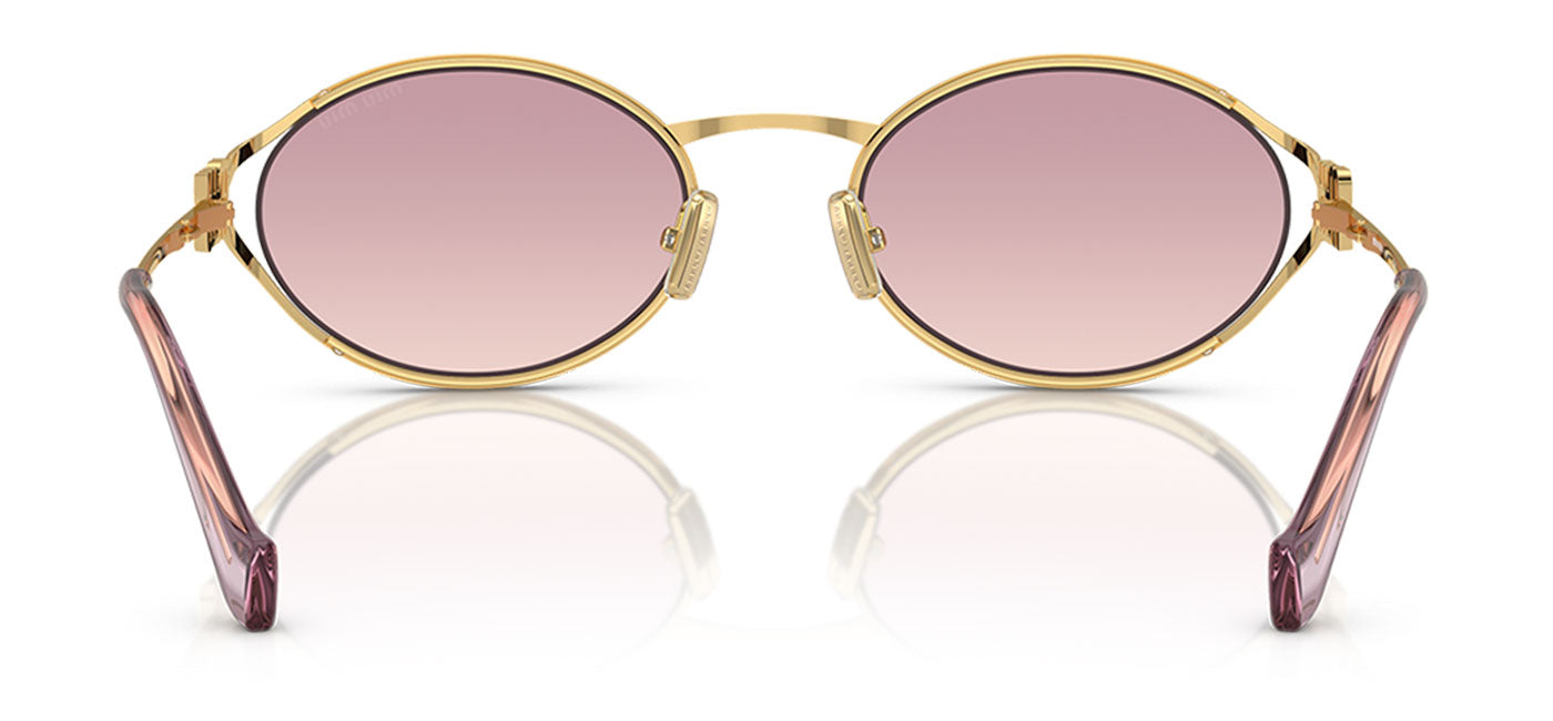 Miu Miu MU 52YS Sunglasses - Gold / Brown Gradient Violet