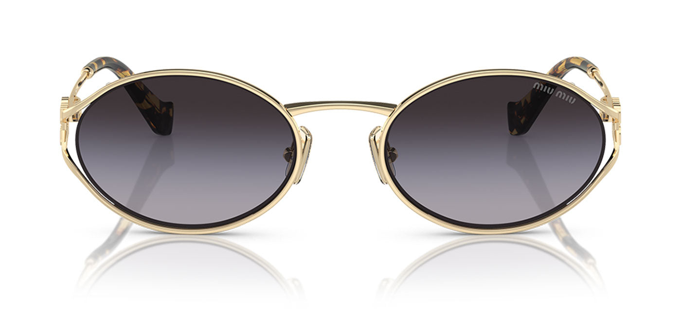 Miu Miu MU 52YS Sunglasses - Pale Gold / Grey Gradient