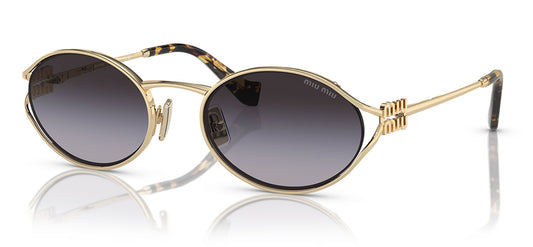 Miu Miu MU 52YS Sunglasses - Pale Gold / Grey Gradient