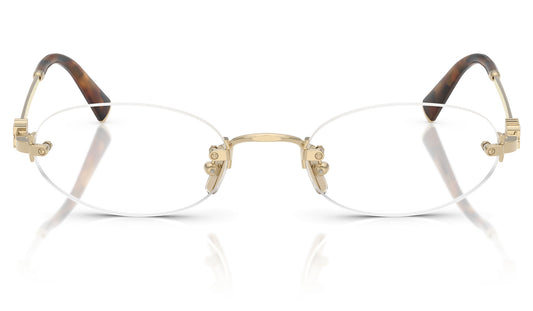 Miu Miu MU 53WV Glasses - Pale Gold / Clear