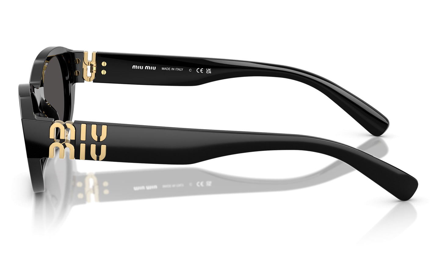 Miu Miu MU A03S Sunglasses - Black / Dark Grey