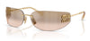 Miu Miu MU A51S Sunglasses - Gold / Light Brown Mirror Bronze Grad