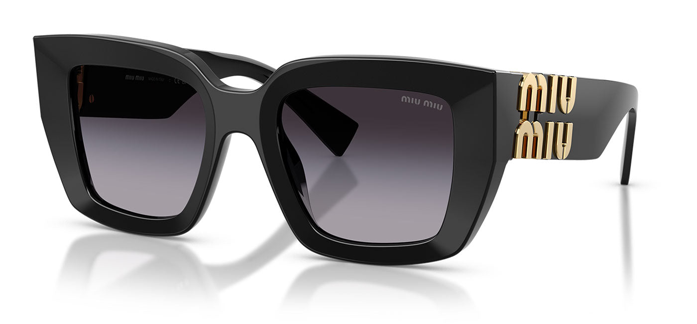 Miu Miu MU B05S Sunglasses - Black / Grey Gradient