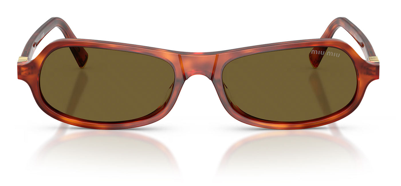 Miu Miu MU B10SU Sunglasses - Havana Cognac / Dark Brown
