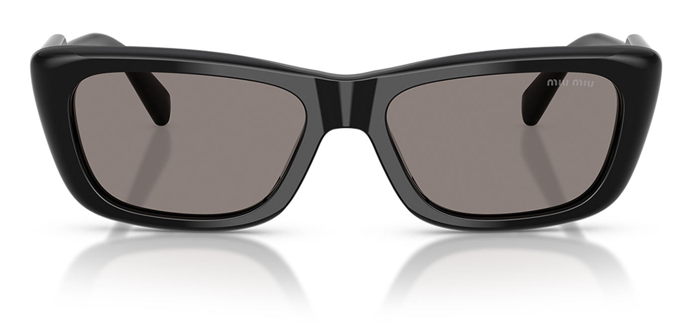 Miu Miu MU B12S Sunglasses - Black / Dark Grey