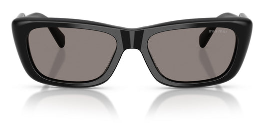 Miu Miu MU B12S Sunglasses - Black / Dark Grey
