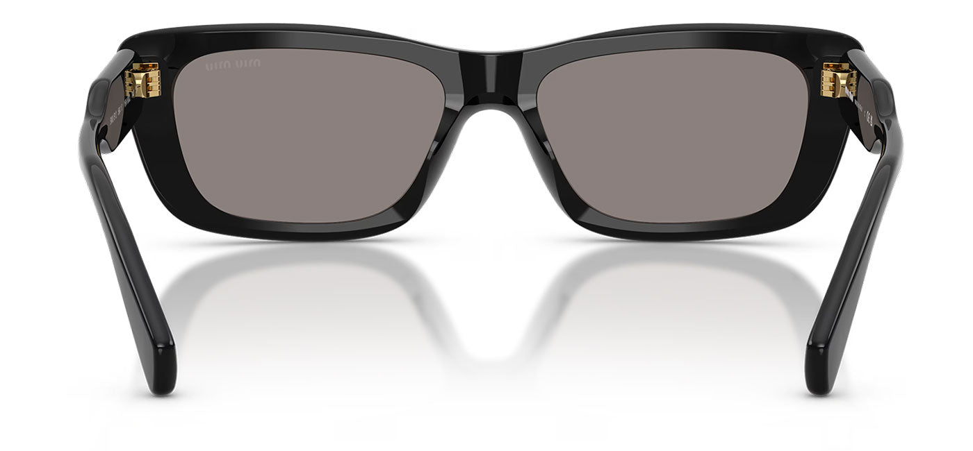 Miu Miu MU B12S Sunglasses - Black / Dark Grey