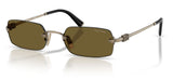 Miu Miu MU B50S Sunglasses - Old Gold / Dark Brown