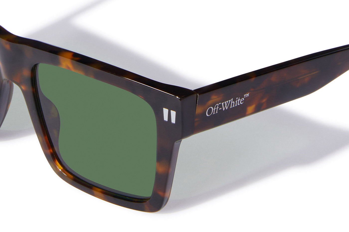 Off-White OERI109 Lawton Sunglasses - Havana / Green