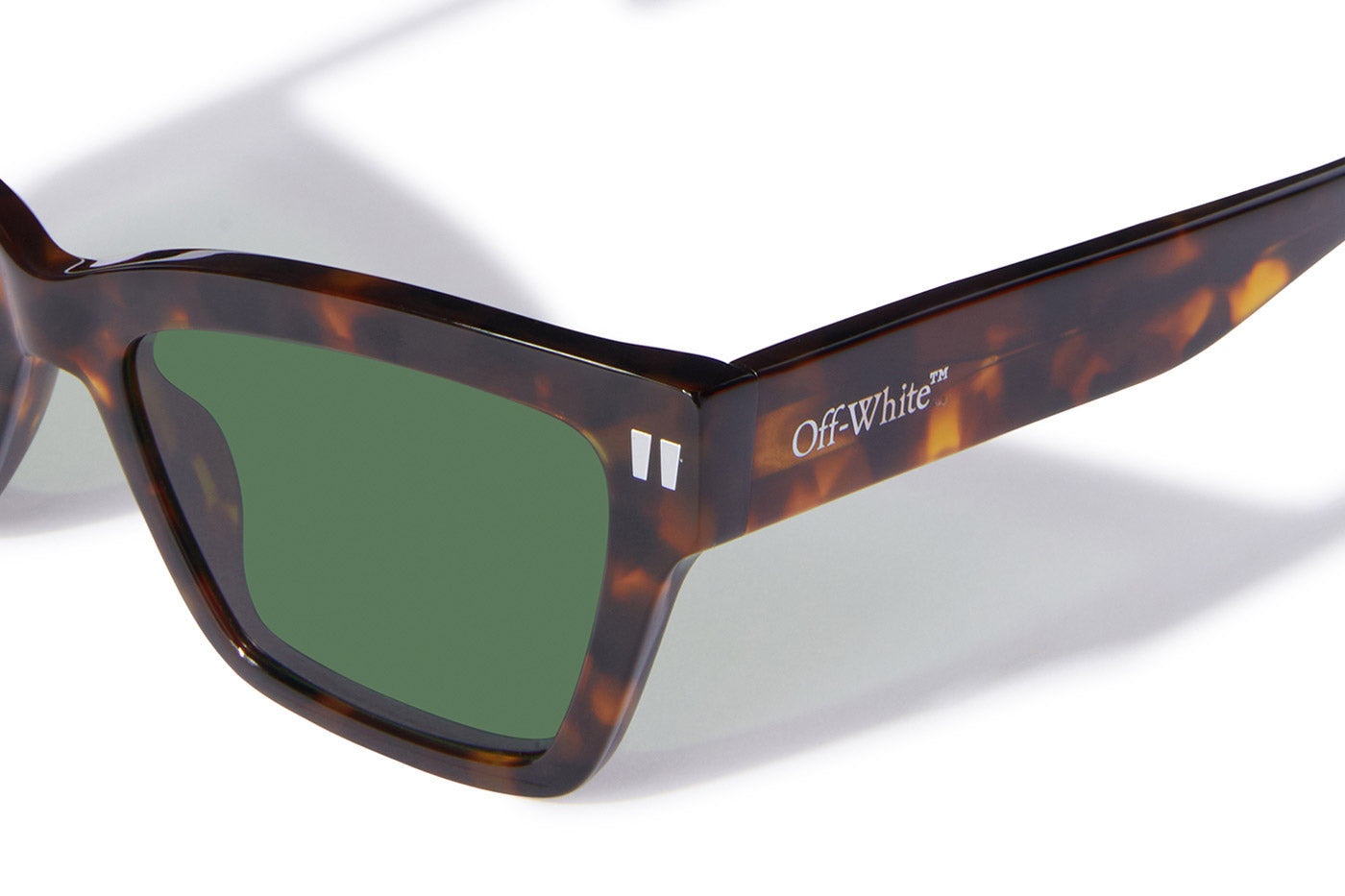 Off-White OERI110 Cincinnati Sunglasses - Havana / Green