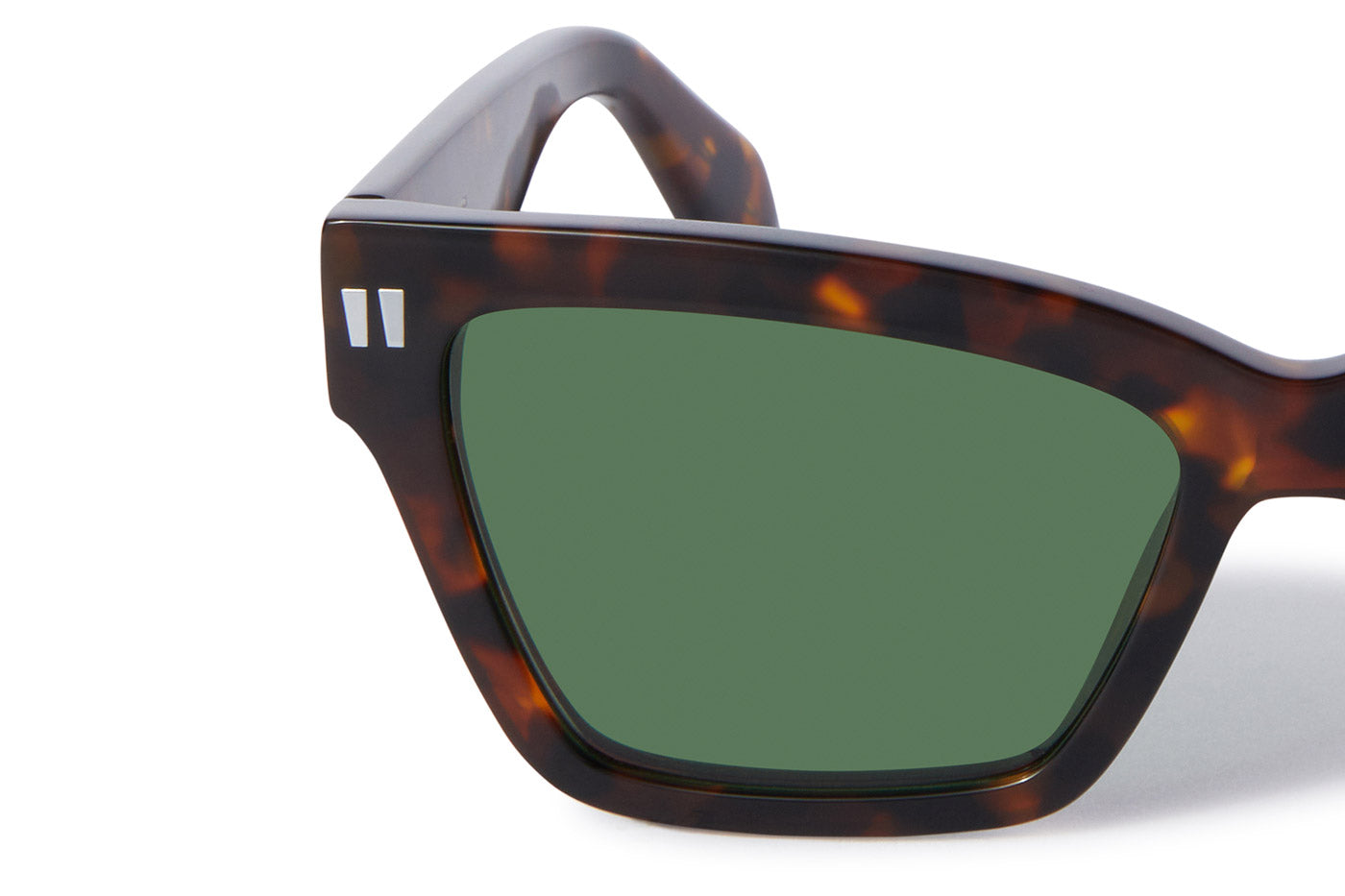 Off-White OERI110 Cincinnati Sunglasses - Havana / Green