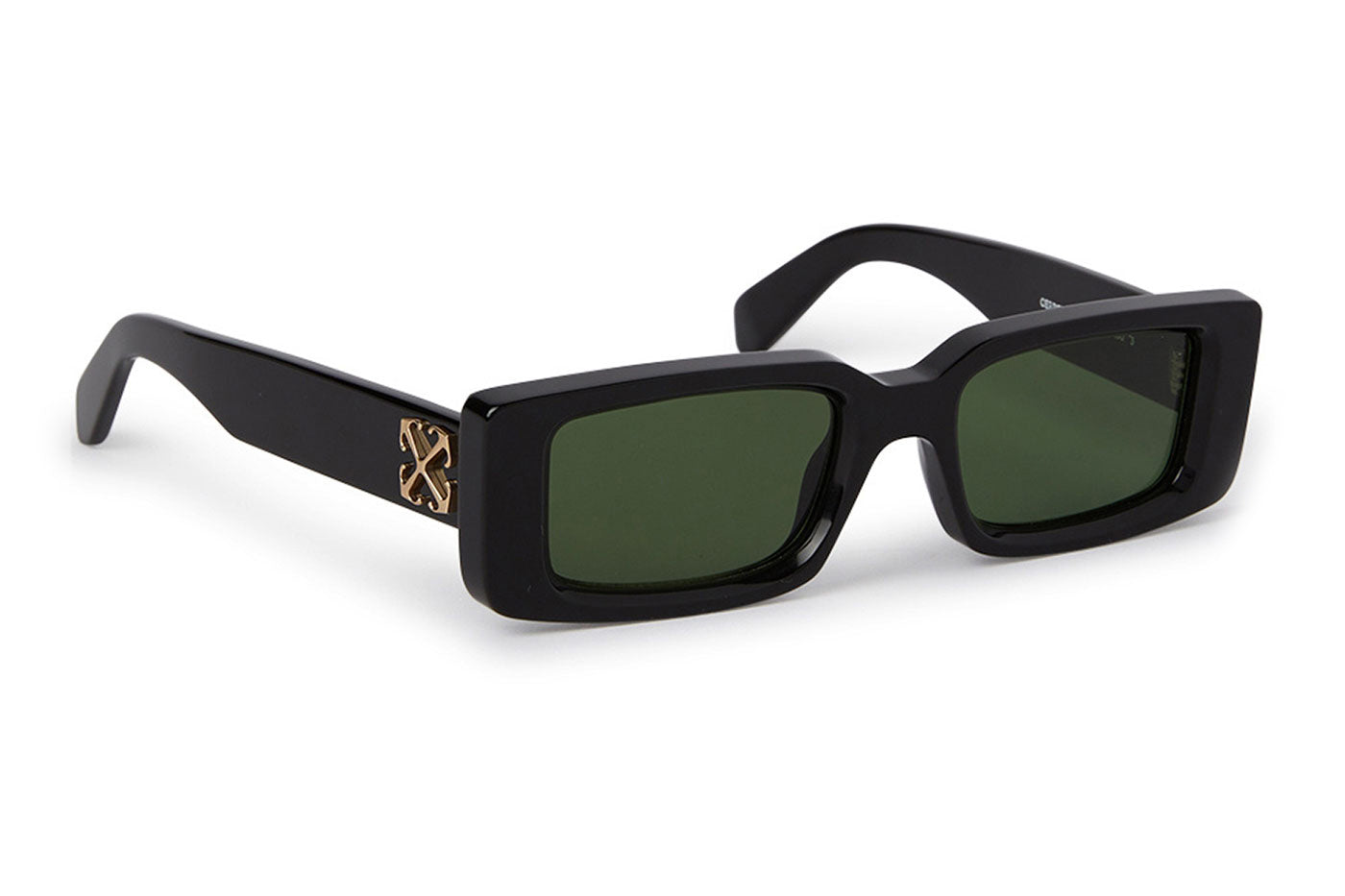 Off-White OERI127 Arthur Sunglasses - Black / Green