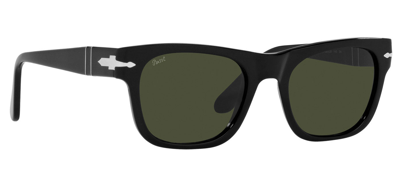 Persol PO3269S Sunglasses - Black / Green Polarised