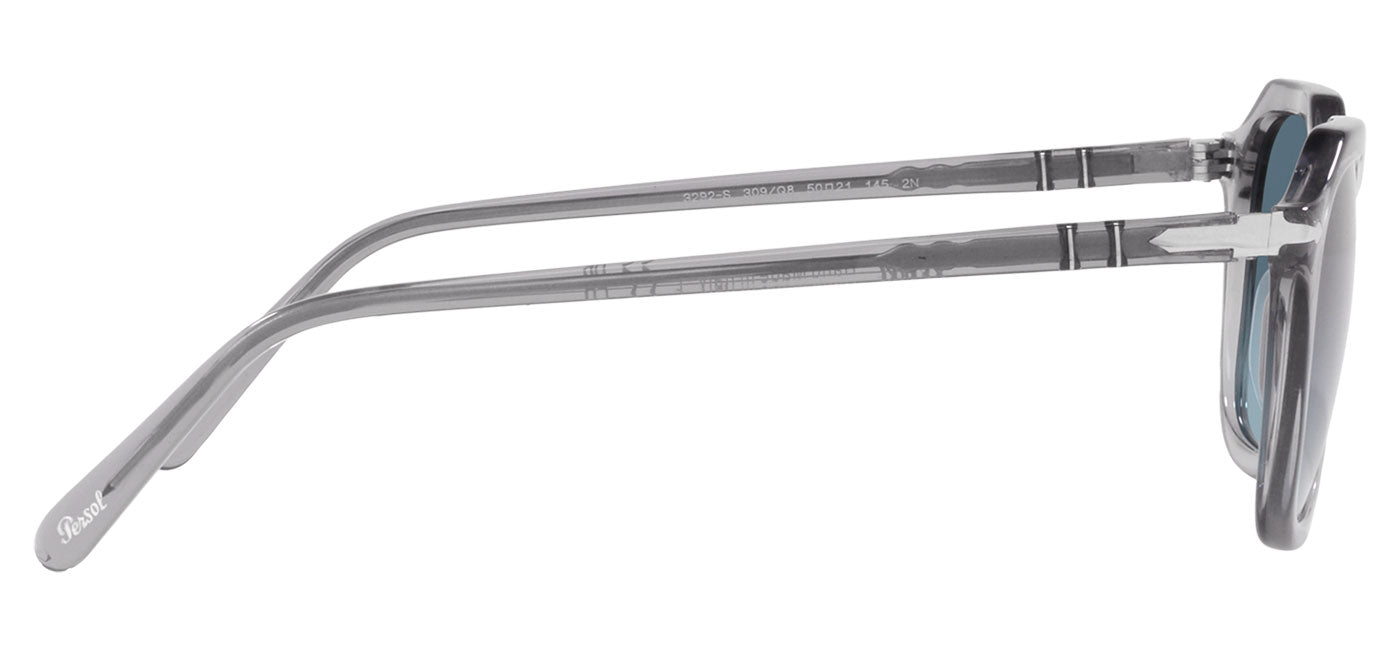 Persol PO3292S Sunglasses - Transparent Grey / Azure Gradient Blue