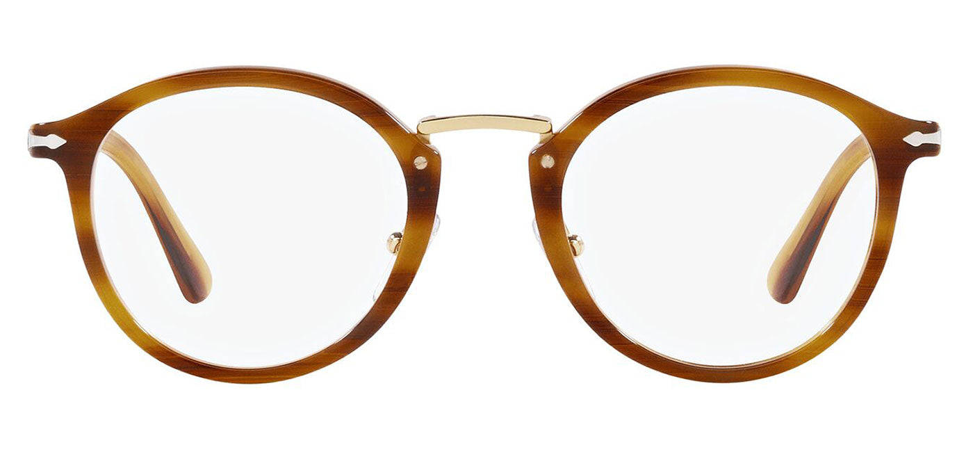 Persol PO3309V Glasses - Striped Brown