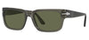 Persol PO3315S Sunglasses - Transparent Taupe Grey / Polarised Green