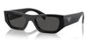 Prada PR A01S Sunglasses - Black / Dark Grey