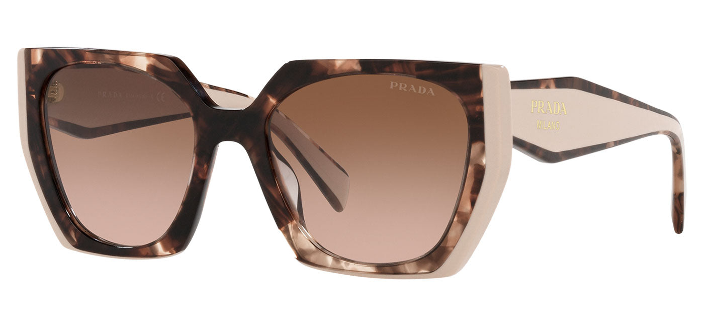Prada PR 15WS Sunglasses - Tortoise Caramel & Powder / Brown Gradient