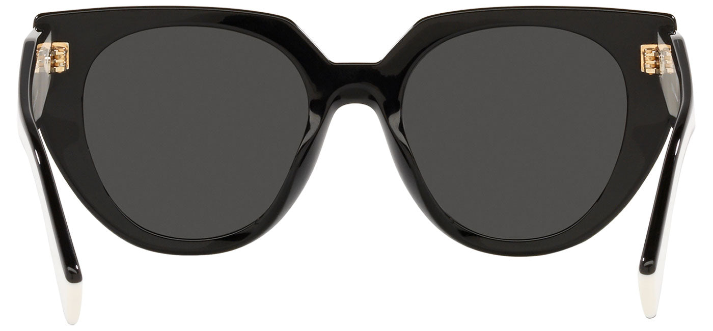 Prada PR 14WS Sunglasses - Black and Talc / Dark Grey