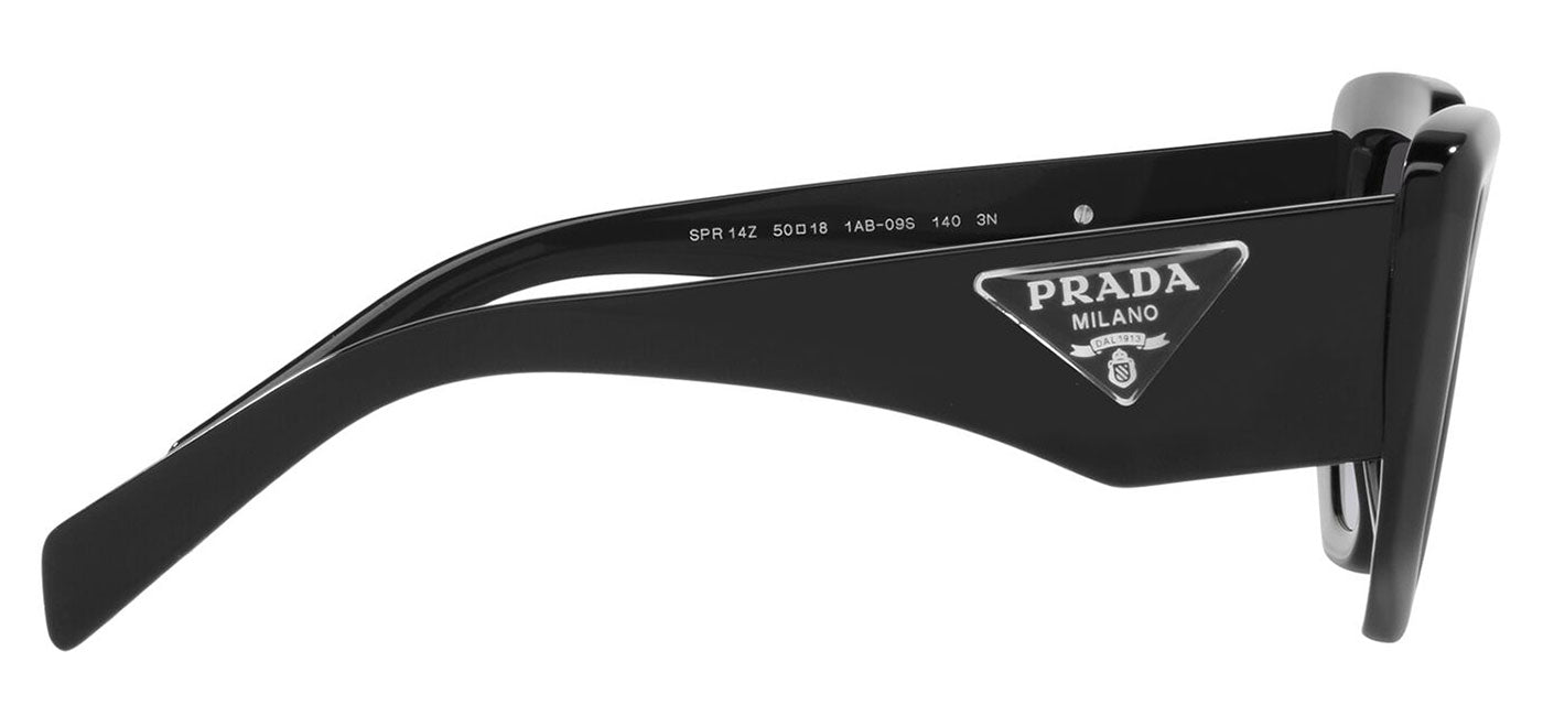 Prada PR 14ZS Sunglasses - Black / Grey Gradient