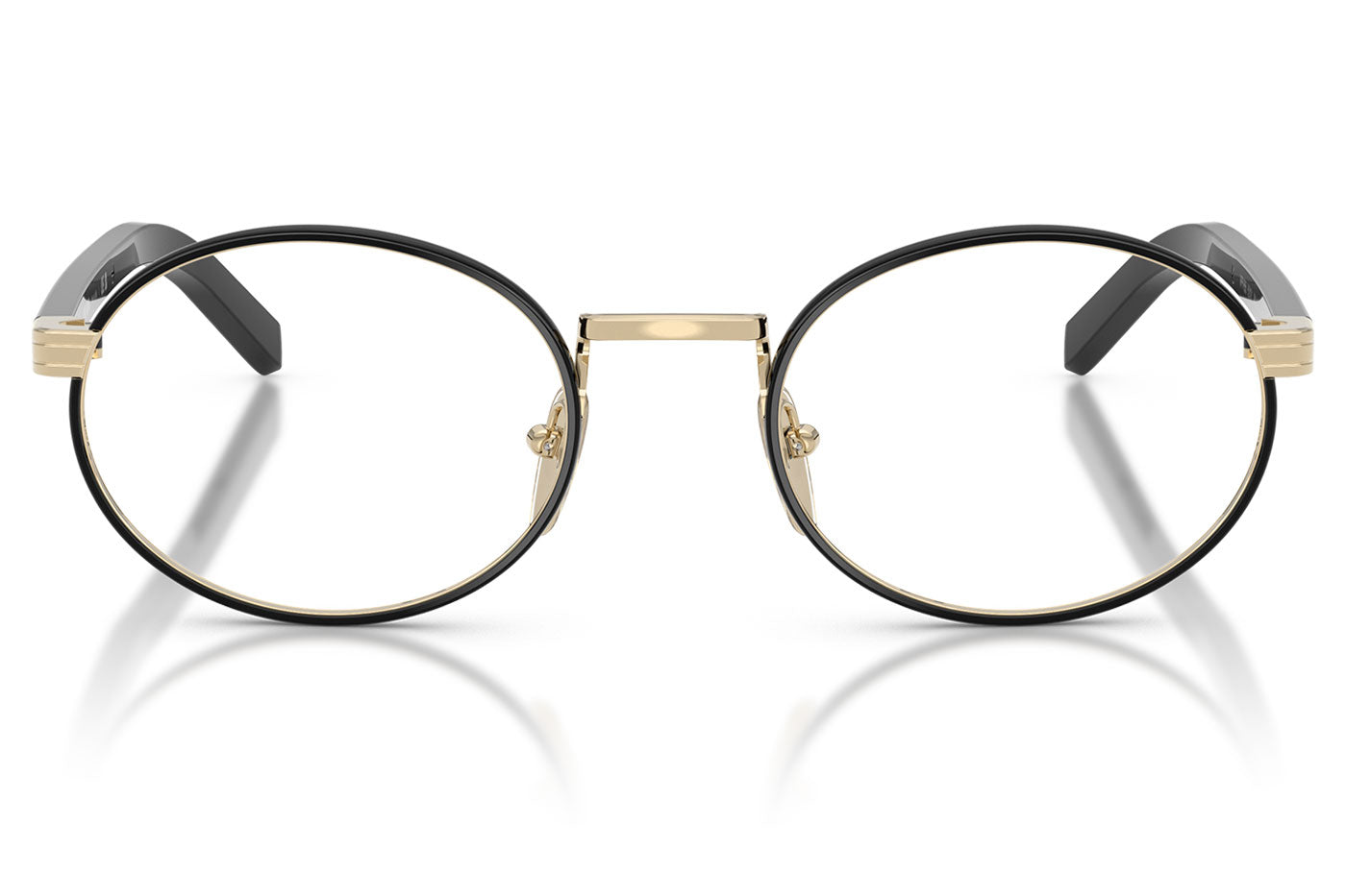 Prada PR B55V Glasses - Pale Gold / Black