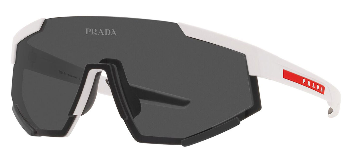 Prada Linea Rossa PS 04WS Sunglasses - White Rubber / Dark Grey