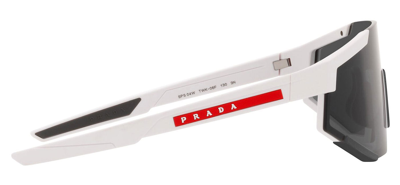 Prada Linea Rossa PS 04WS Sunglasses - White Rubber / Dark Grey