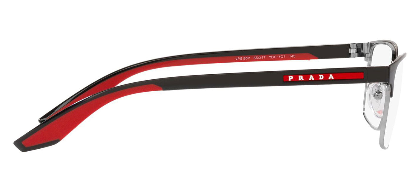 Prada Linea Rossa PS 50PV Glasses - Black Silver