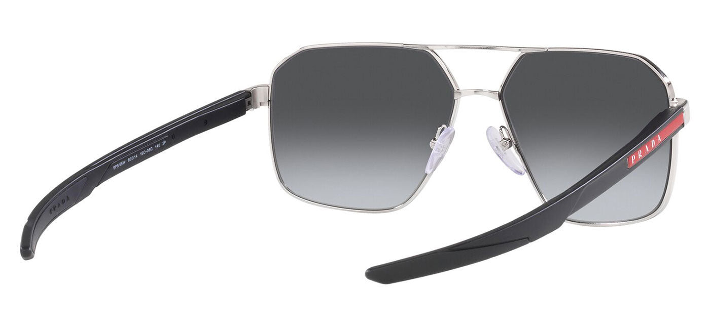 Prada Linea Rossa PS 55WS Sunglasses - Silver / Grey Polarised