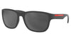 Prada Linea Rossa PS 01US Sunglasses - Grey Rubber / Grey Mirror Black