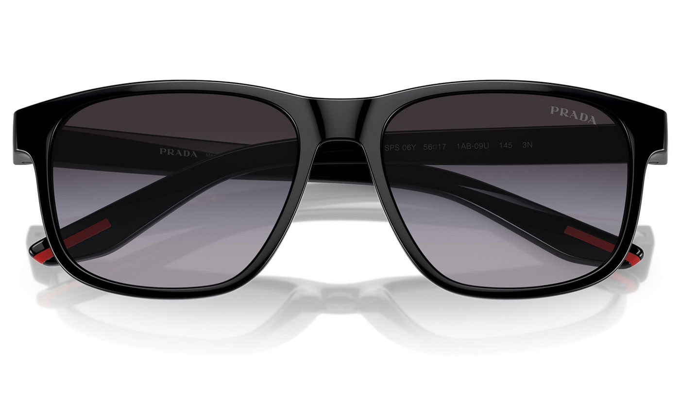 Prada Linea Rossa PS 06YS Sunglasses - Black / Grey Gradient