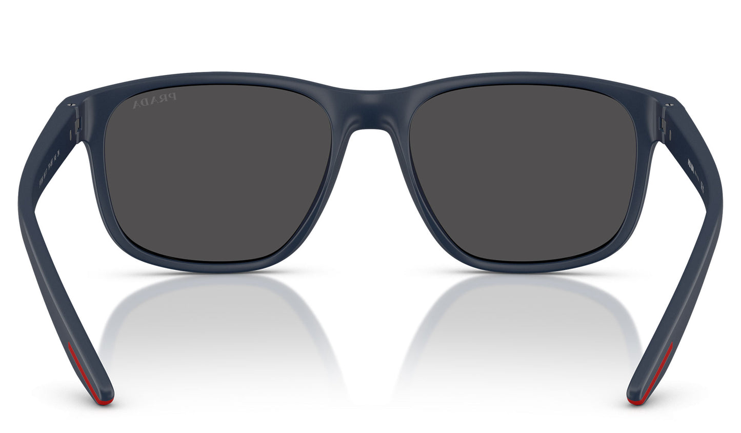 Prada Linea Rossa PS 06YS Sunglasses - Rubber Blue / Dark Grey