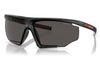 Prada Linea Rossa PS 07YS Sunglasses - Black Rubber / Dark Grey