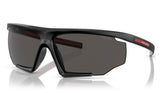 Prada Linea Rossa PS 07YS Sunglasses - Black Rubber / Dark Grey