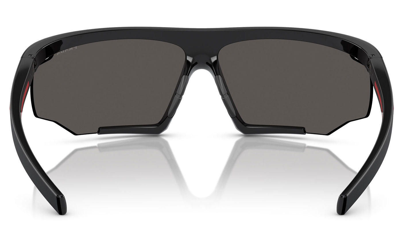 Prada Linea Rossa PS 07YS Sunglasses - Black Rubber / Dark Grey