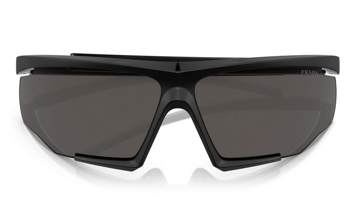 Prada Linea Rossa PS 07YS Sunglasses - Black Rubber / Dark Grey
