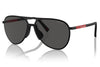 Prada Linea Rossa PS 53ZS Sunglasses - Matte Black / Dark Grey