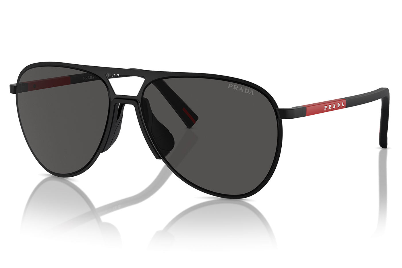 Prada Linea Rossa PS 53ZS Sunglasses - Matte Black / Dark Grey