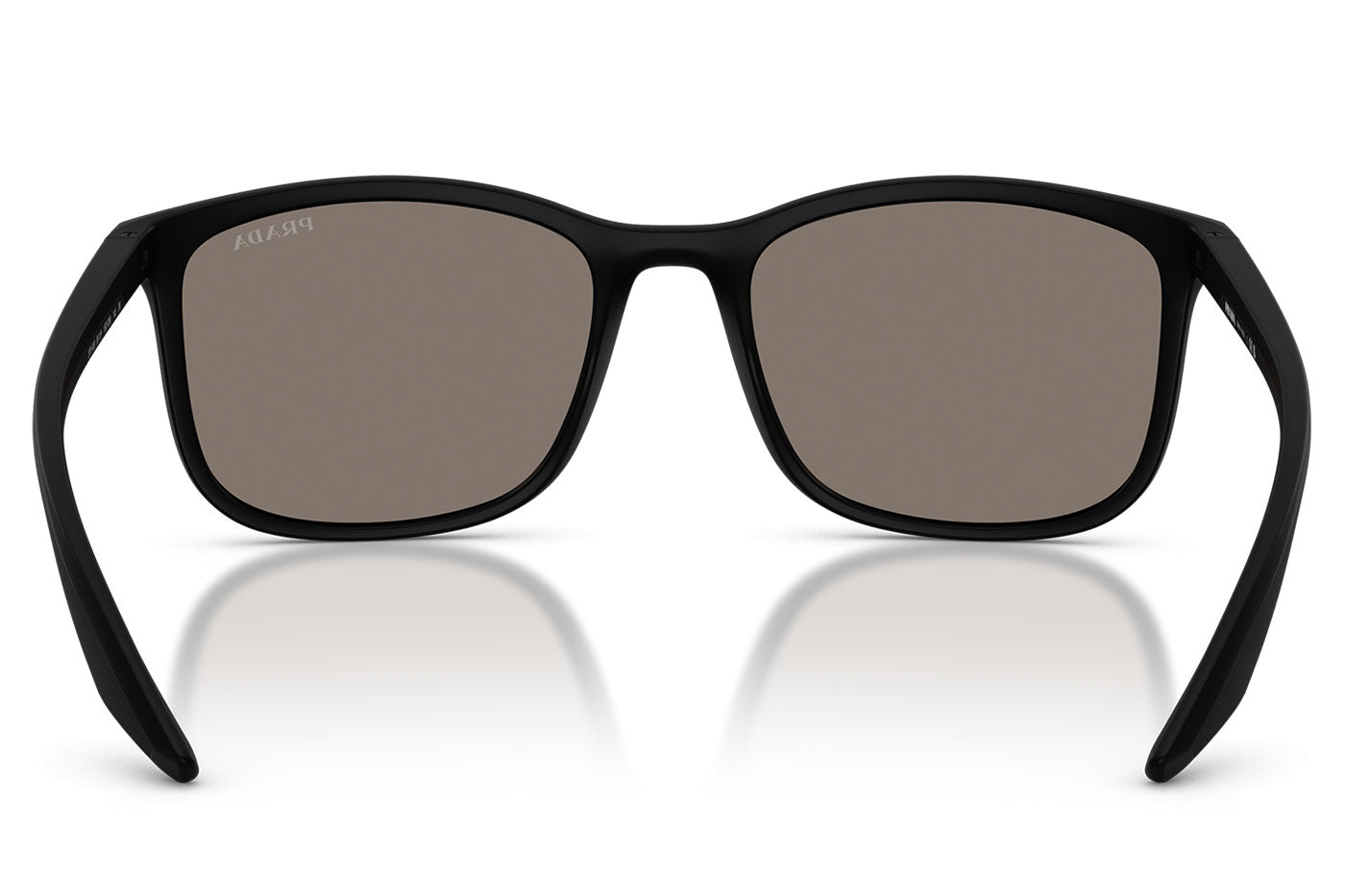 Prada Linea Rossa PS A08S Sunglasses - Matte Black / Light Grey Mirror Silver