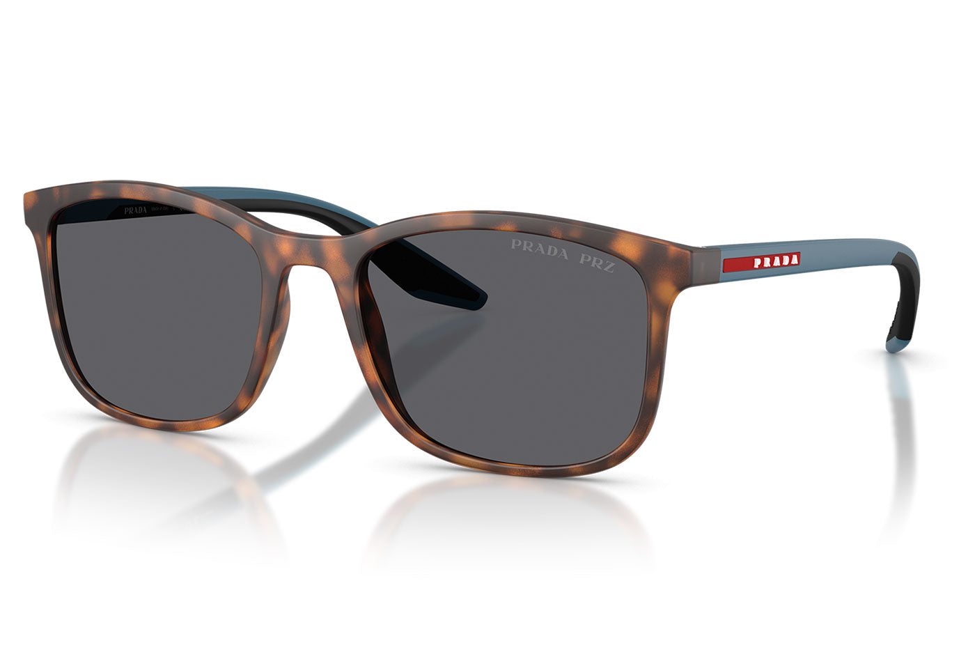 Prada Linea Rossa PS A08S Sunglasses - Havana Rubber / Grey Polar