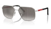 Prada Linea Rossa PS A50S Sunglasses - Silver / Gradient Grey Mirror Silver
