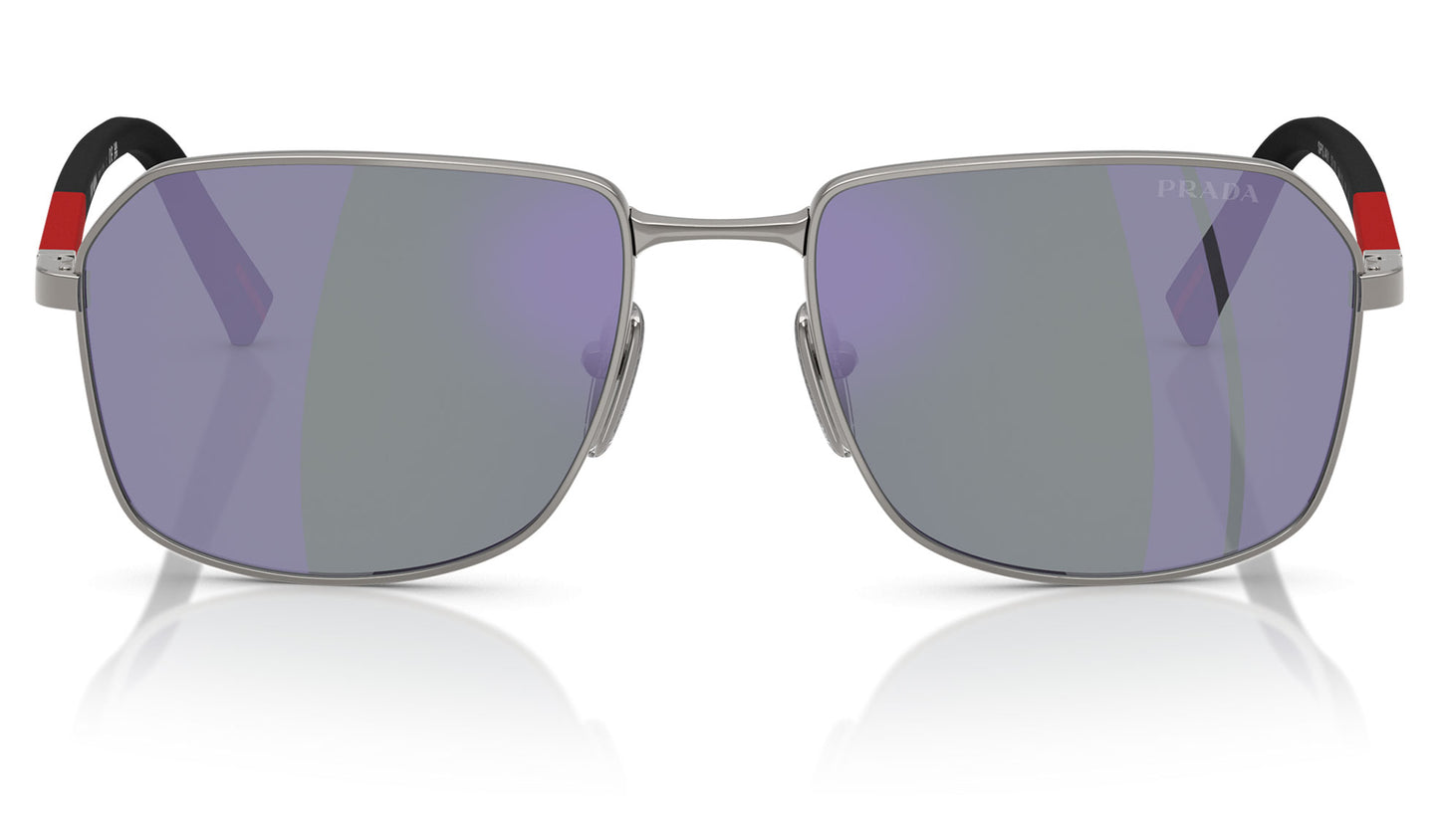 Prada Linea Rossa PS A51S Sunglasses - Gunmetal / Dark Blue Mirror Violet
