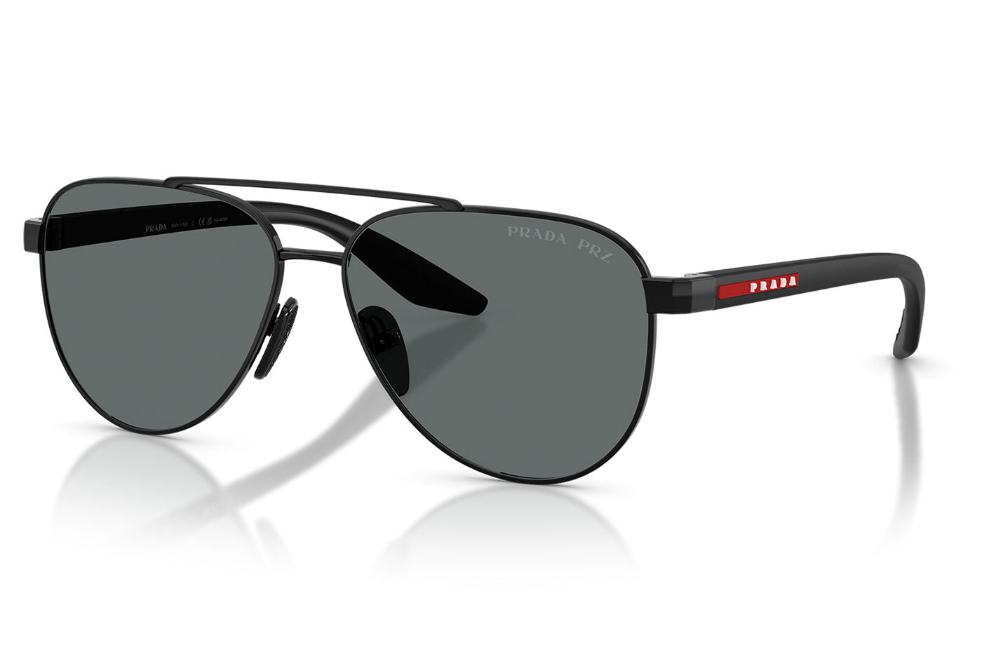 Prada Linea Rossa PS A52S Sunglasses - Black / Polar Dark Grey