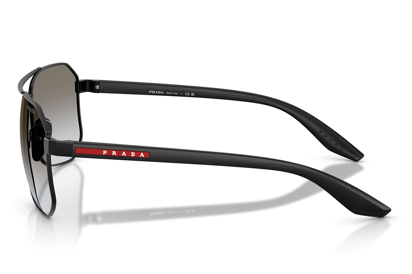 Prada Linea Rossa PS A53S Sunglasses - Matte Black / Grey Gradient