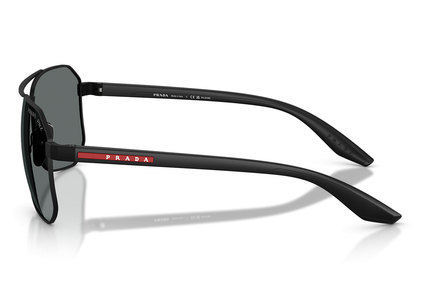 Prada Linea Rossa PS A53S Sunglasses - Rubber Black / Polar Dark Grey
