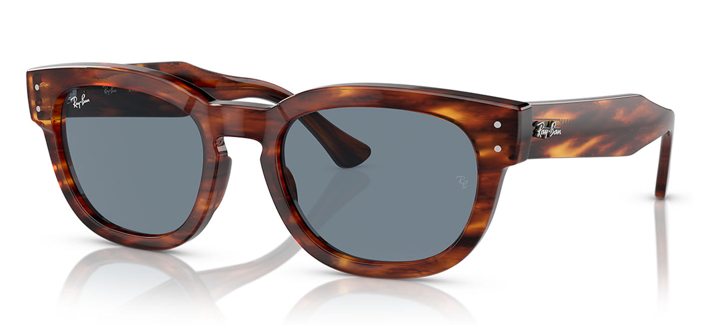 Ray-Ban RB0298S Mega-Hawkeye Sunglasses - Striped Havana / Blue