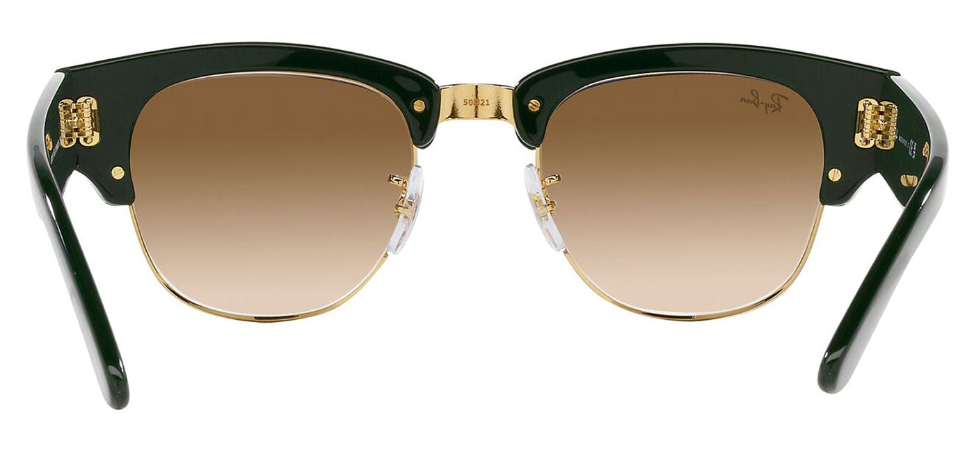 Ray-Ban RB0316S Mega Clubmaster Sunglasses - Polished Green on Gold / Light Brown Gradient