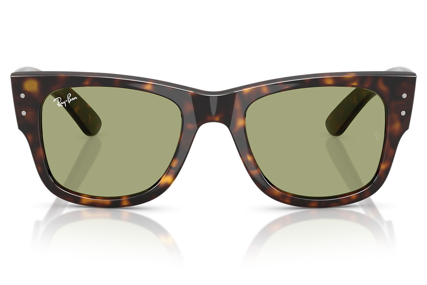 Ray-Ban RB0840S Mega Wayfarer Sunglasses - Havana / Bottle Green