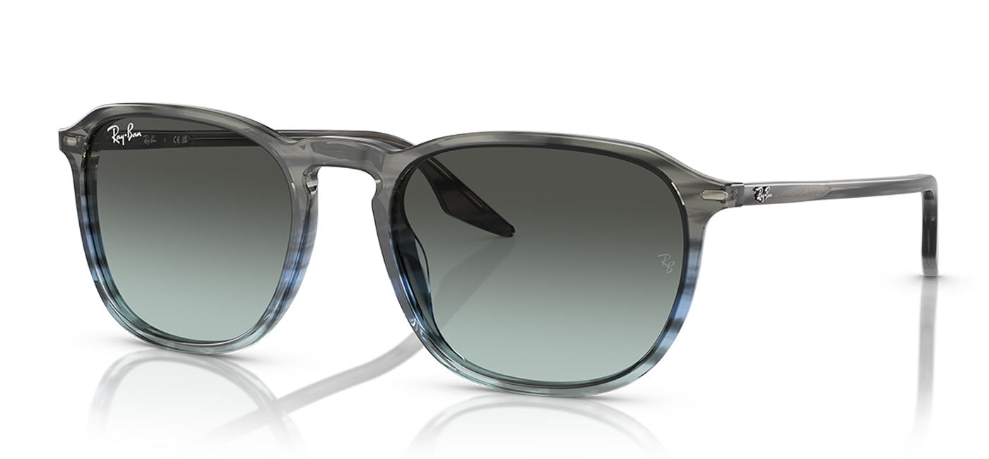 Ray-Ban RB2203 Sunglasses - Striped Grey & Blue / Blue Vintage